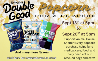 Double Good Popcorn Fundraiser Sept 13-Sept 20, 2026