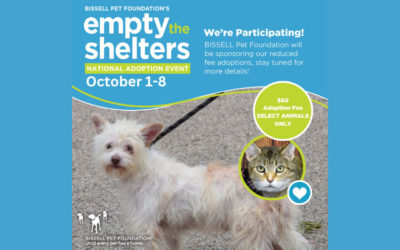 Bissell Empty the Shelters Oct. 1-8, 2022