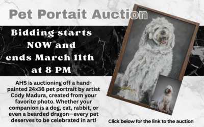 Pet Portrait Auction – Feb. 11th thru Mar. 11th