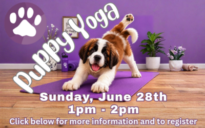 AHS Puppy Yoga Sun., June 28th 2026