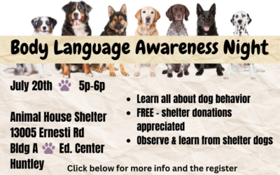 K9 Body Language Awareness Night July 20th, 2026
