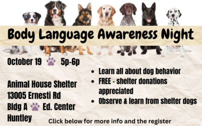 K9 Body Language Awareness Night Oct. 19, 2026