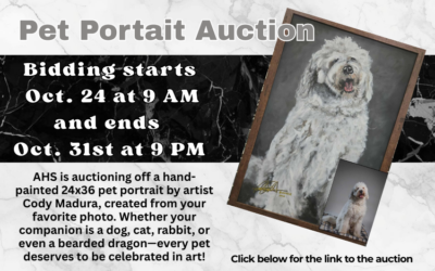 Pet Portrait Auction – Oct. 24th thru Oct. 31st
